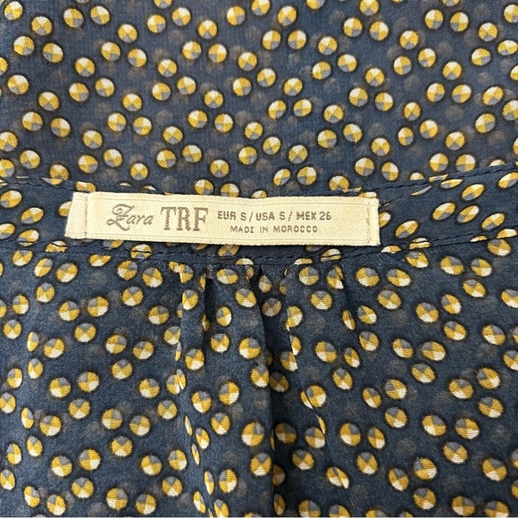 ZARA TRAFALUC Sheer Print Oversized Tunic - Picture 5 of 6